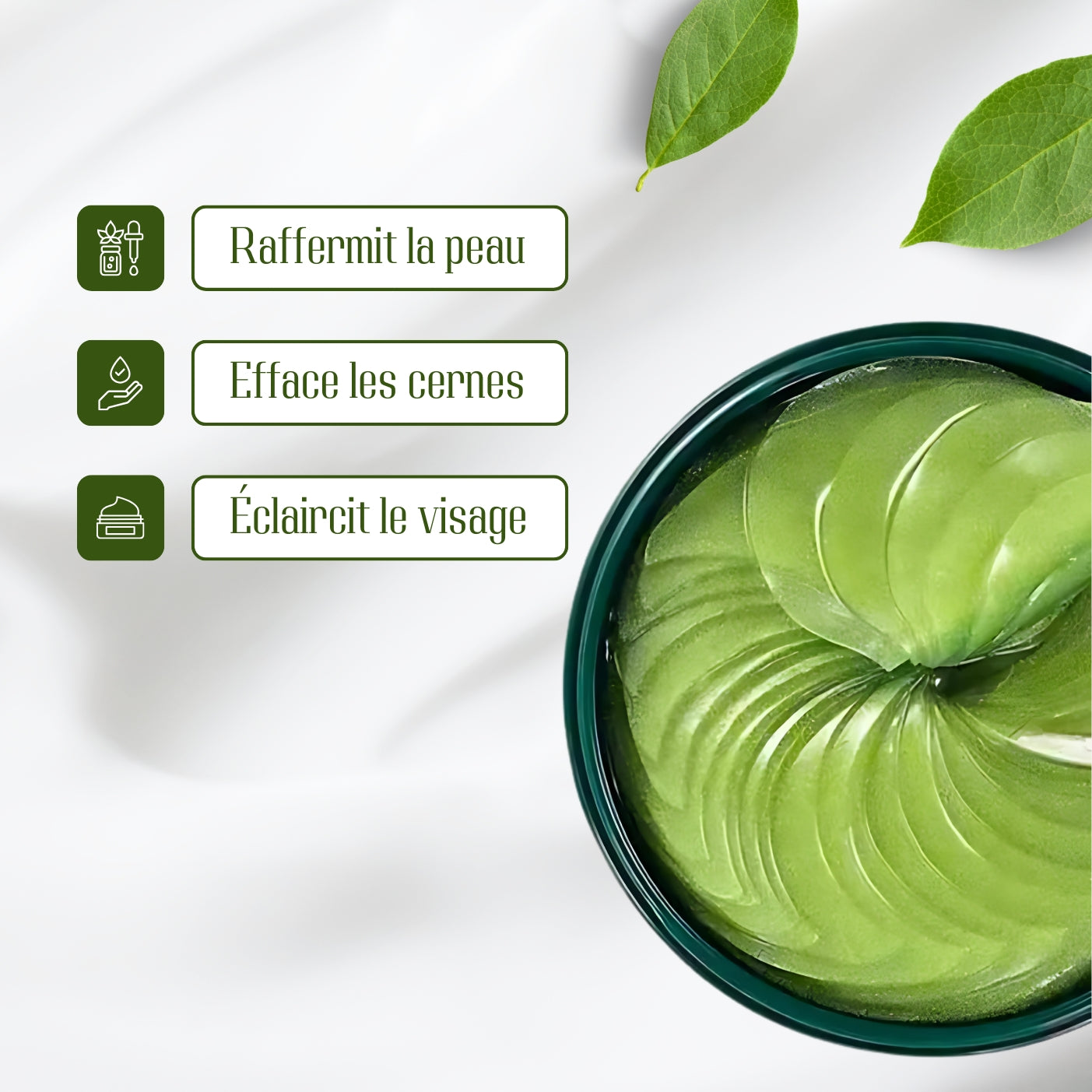 Patchs anti-cernes hydrogel 60 pièces yeux fatigués