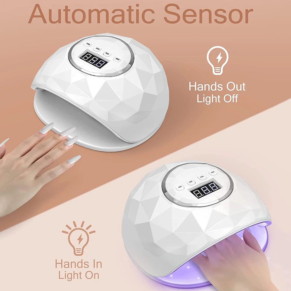 Utilisation lampe UV LED gel semi-permanent ongles